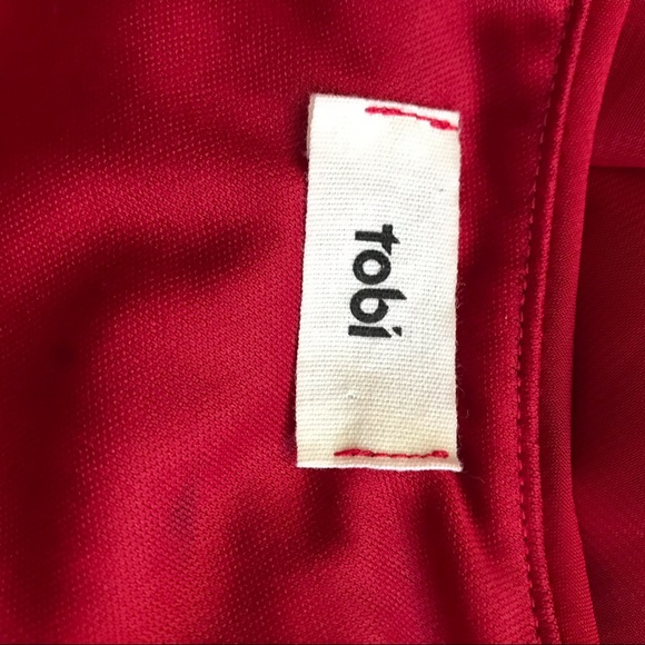 TOBI  One Shoulder Dress Size S   Red   081 - Picture 4 of 6